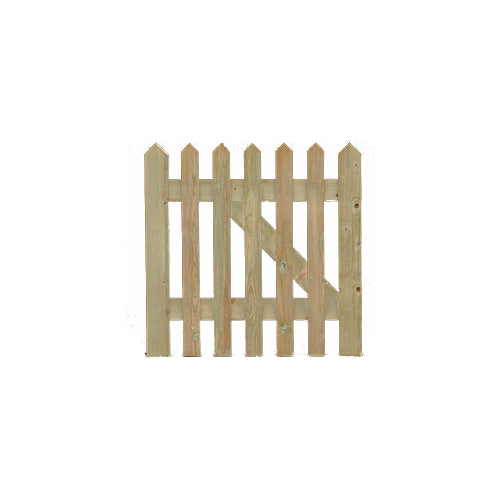 Treated Palisade (Picket) Gates – Crestala Fencing Centre